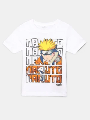T-shirt z nadrukiem NAME IT biały