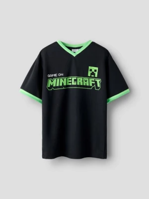 T-shirt z nadrukiem NAME IT czarny