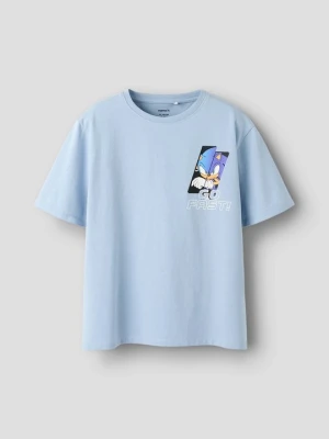 T-shirt z nadrukiem NAME IT jasnoniebieski