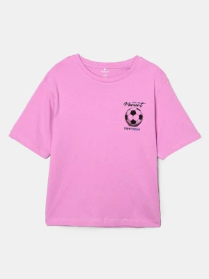 T-shirt z nadrukiem NAME IT liliowy