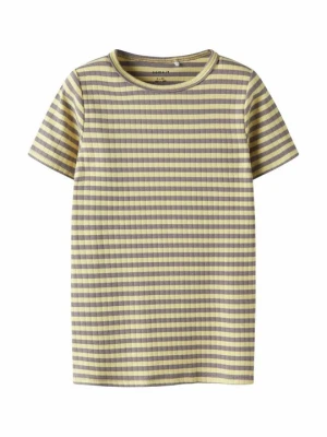 T-shirt z nadrukiem NAME IT liliowy melanż