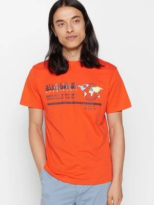 T-shirt z nadrukiem Napapijri