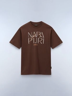 T-shirt z nadrukiem Napapijri