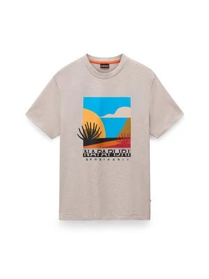 T-shirt z nadrukiem Napapijri