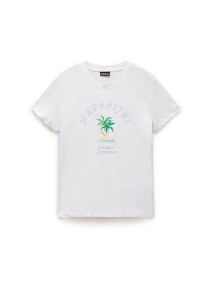 T-shirt z nadrukiem Napapijri