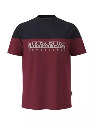 T-shirt z nadrukiem Napapijri