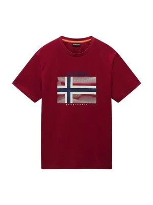 T-shirt z nadrukiem Napapijri