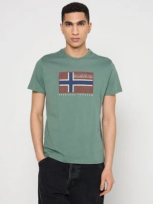 T-shirt z nadrukiem Napapijri