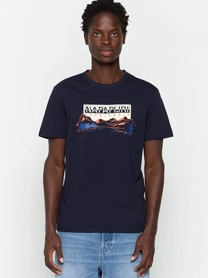 T-shirt z nadrukiem Napapijri