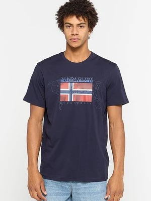 T-shirt z nadrukiem Napapijri
