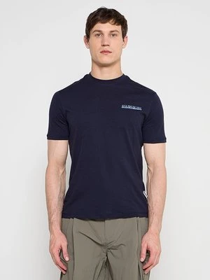 Zdjęcie produktu T-shirt z nadrukiem Napapijri granatowy