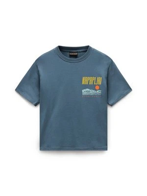 T-shirt z nadrukiem Napapijri