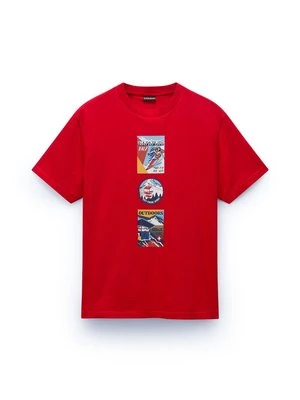 T-shirt z nadrukiem Napapijri
