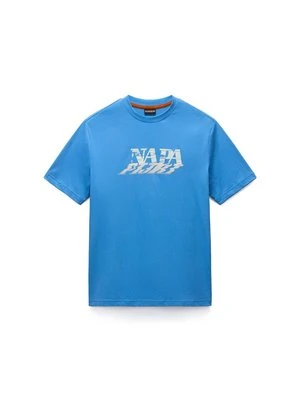 T-shirt z nadrukiem Napapijri