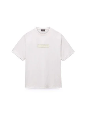 Zdjęcie produktu T-shirt z nadrukiem Napapijri mleczny