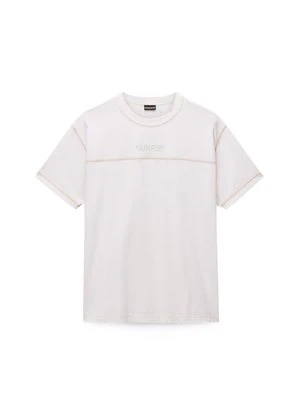 Zdjęcie produktu T-shirt z nadrukiem Napapijri mleczny