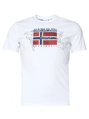 Zdjęcie produktu T-shirt z nadrukiem Napapijri biały