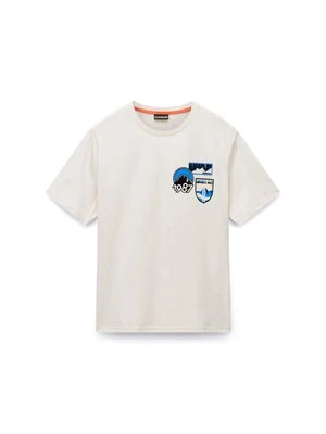 Zdjęcie produktu T-shirt z nadrukiem Napapijri beżowy