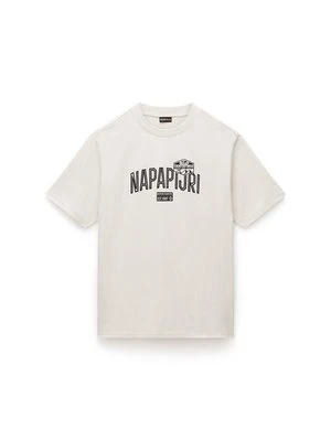 Zdjęcie produktu T-shirt z nadrukiem Napapijri beżowy