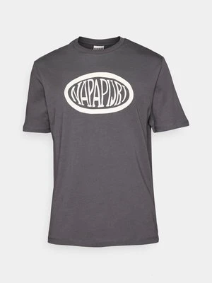 Zdjęcie produktu T-shirt z nadrukiem Napapijri ciemnoszary