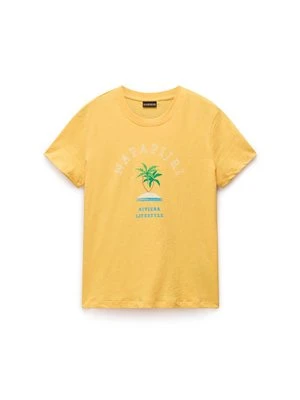 T-shirt z nadrukiem Napapijri