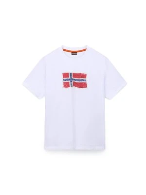 T-shirt z nadrukiem Napapijri