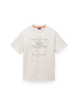 Zdjęcie produktu T-shirt z nadrukiem Napapijri beżowy