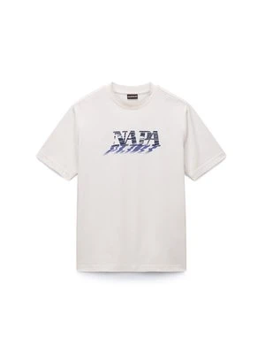 Zdjęcie produktu T-shirt z nadrukiem Napapijri granatowy