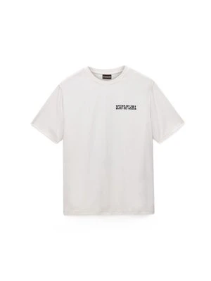 Zdjęcie produktu T-shirt z nadrukiem Napapijri mleczny