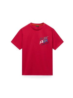 T-shirt z nadrukiem Napapijri