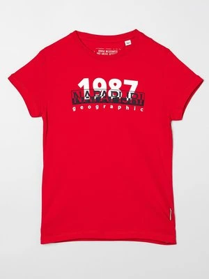 T-shirt z nadrukiem Napapijri