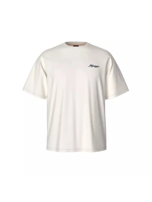 T-shirt z nadrukiem Napapijri biały