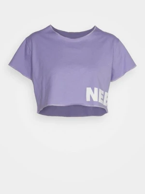 T-shirt z nadrukiem NEBBIA liliowy