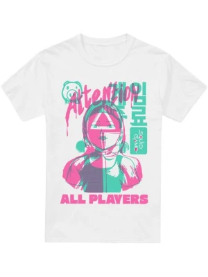 T-shirt z nadrukiem NETFLIX biały