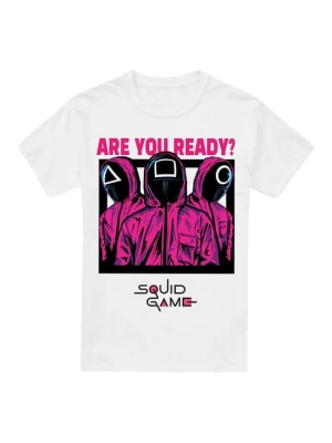 T-shirt z nadrukiem NETFLIX biały