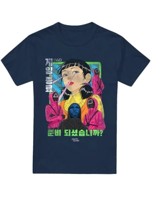 T-shirt z nadrukiem NETFLIX niebieski