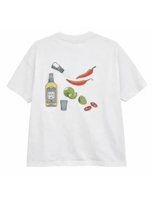 T-shirt z nadrukiem Never Fully Dressed biały