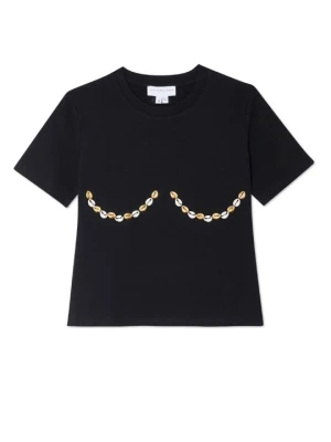 T-shirt z nadrukiem Never Fully Dressed czarny