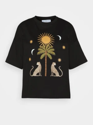 T-shirt z nadrukiem Never Fully Dressed czarny