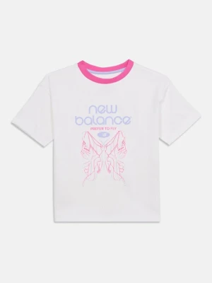 T-shirt z nadrukiem New Balance biały