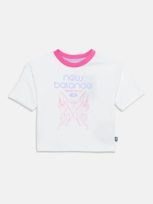 T-shirt z nadrukiem New Balance biały