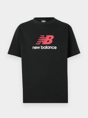 T-shirt z nadrukiem New Balance czarny