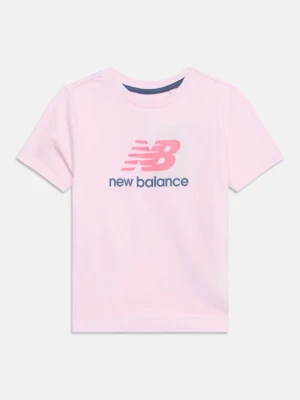 T-shirt z nadrukiem New Balance jagodowy