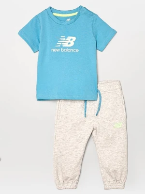 T-shirt z nadrukiem New Balance niebieski