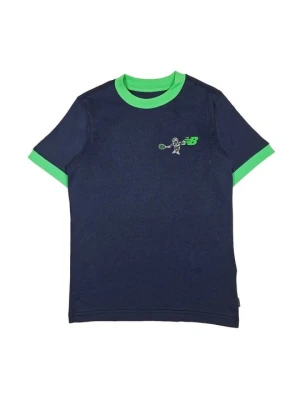 T-shirt z nadrukiem New Balance niebieski