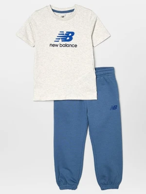 T-shirt z nadrukiem New Balance szary