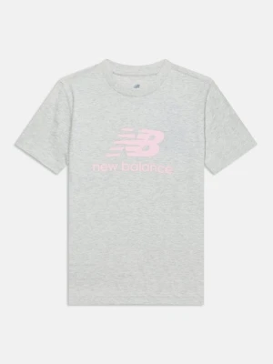 T-shirt z nadrukiem New Balance szary