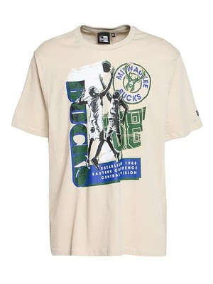 T-shirt z nadrukiem new era
