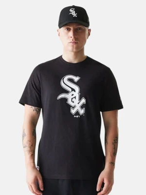 T-shirt z nadrukiem New Era czarny