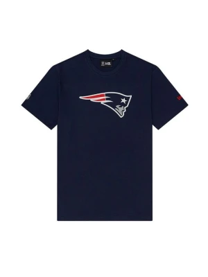T-shirt z nadrukiem New Era granatowy